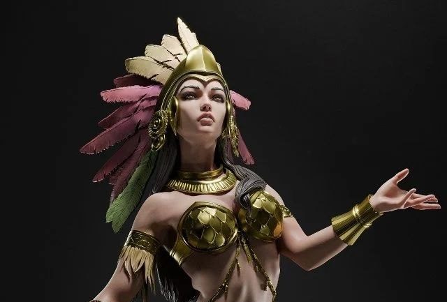 Aztec Godess 3D Model